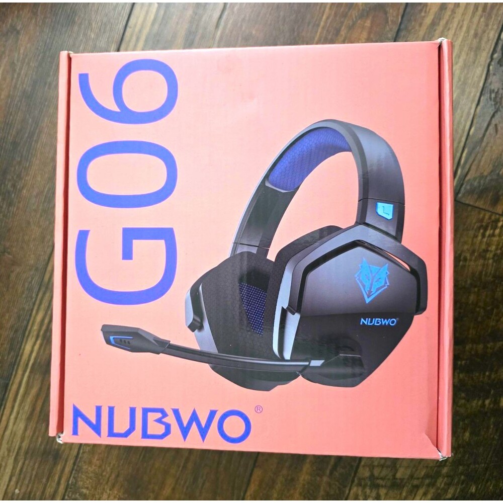 NUBWO G06-BT Wireless Gaming Headset Bluetooth/USB Dongle Boom Mic Very PERI